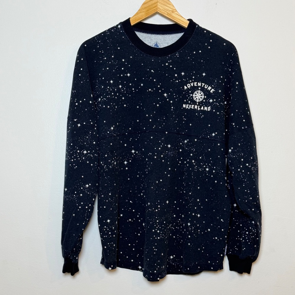 Disney Spirit Jersey Peter Pan Neverland Constellation Size Small Blue RARE